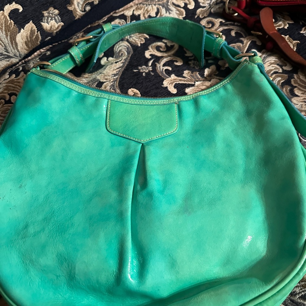 Dooney & Bourke Green Hobo Bag with Slouchy Design